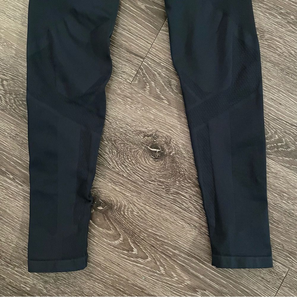 Teal High-Rise Women's Leggings - Picture 2 of 5